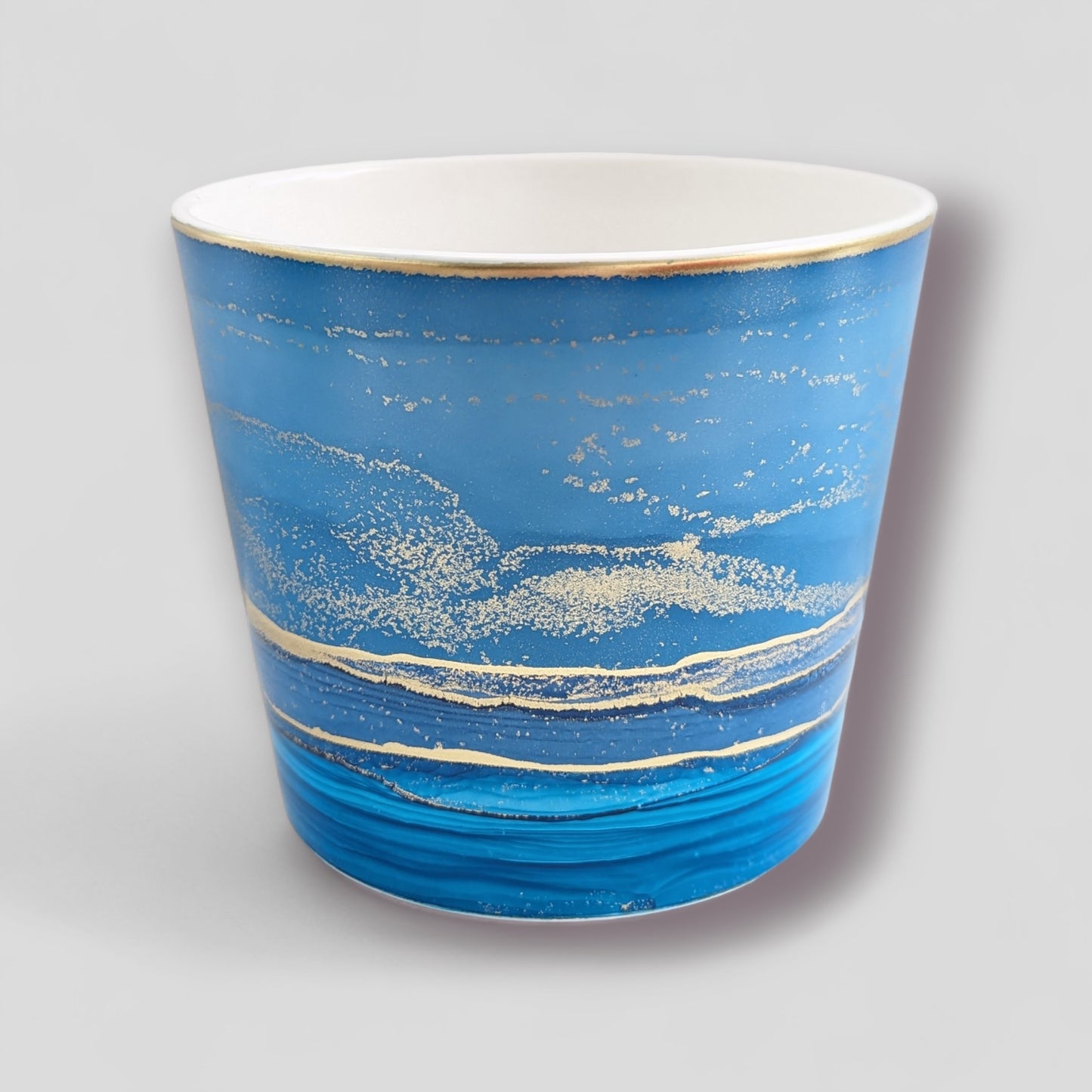 Made to Order - Caribbean Blue and Gold Planter