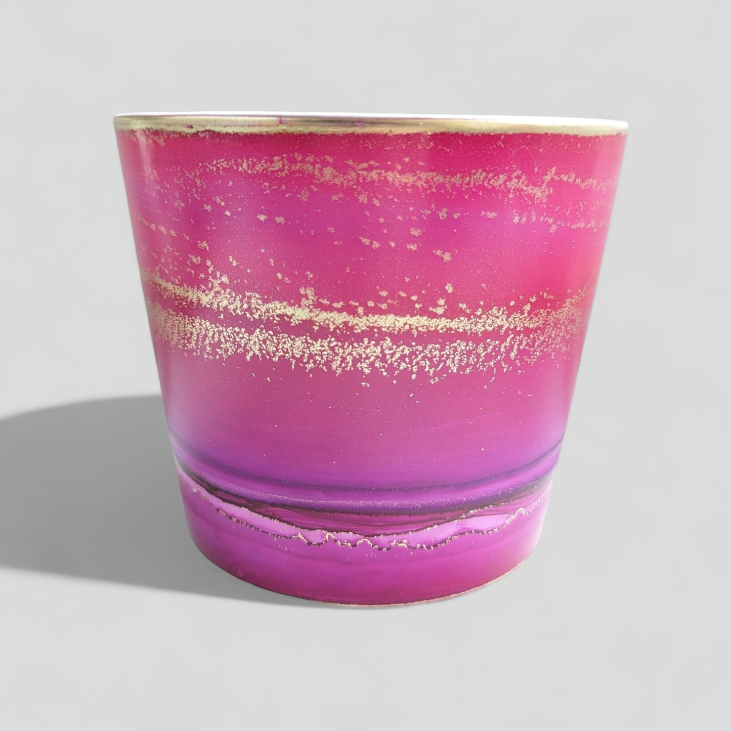Made to Order - Magenta, Wild Plum and Gold Planter