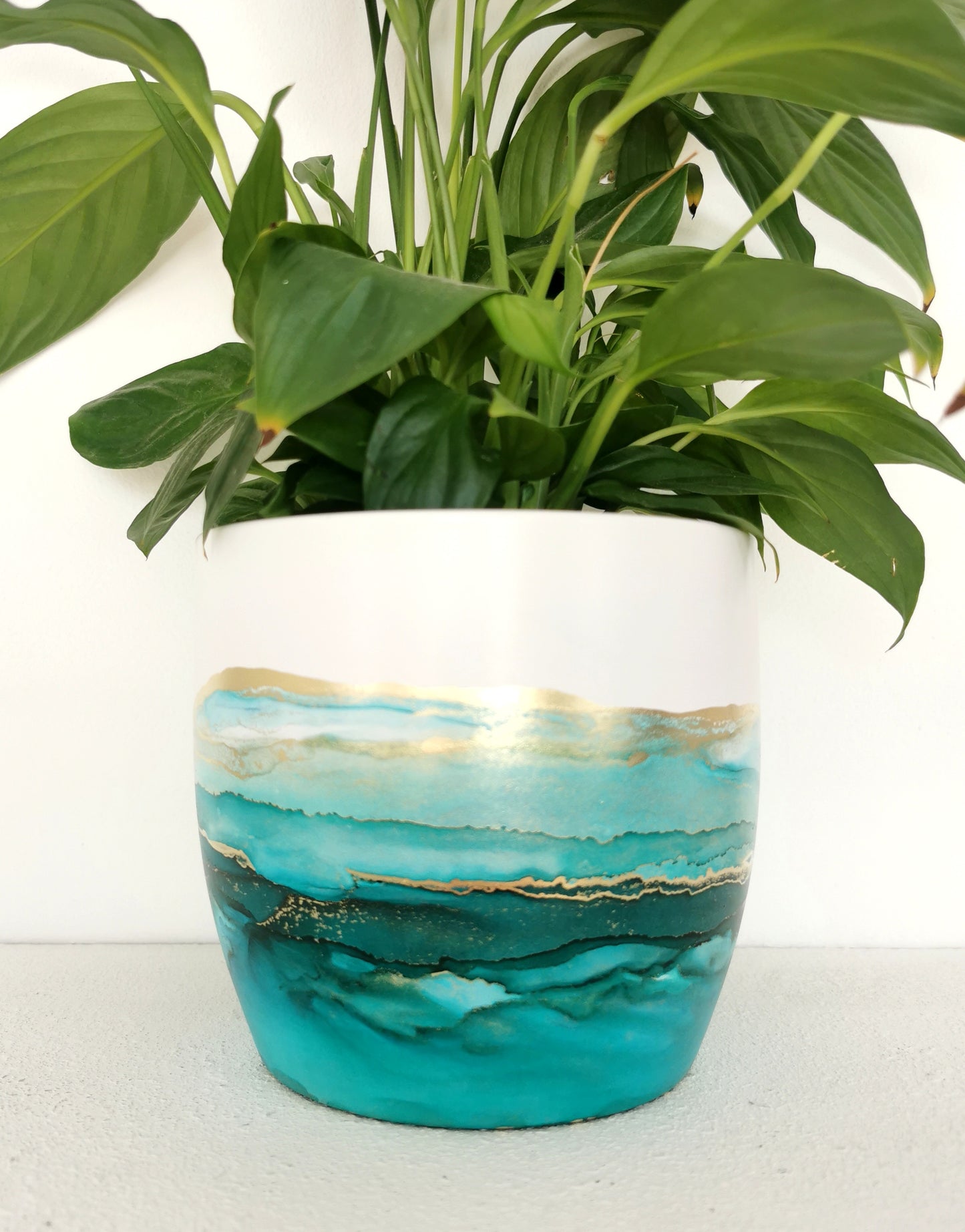 Alcohol Ink Planter Workshop