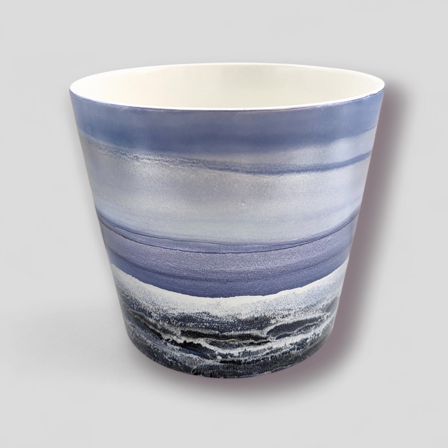 Made to Order - Indigo and Silver Wave Planter