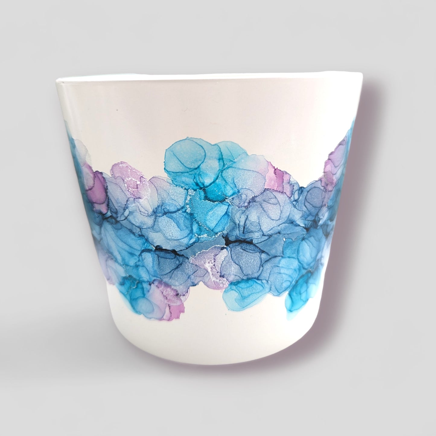 Made to Order - Blue, Turquoise, Pink and Silver Planter