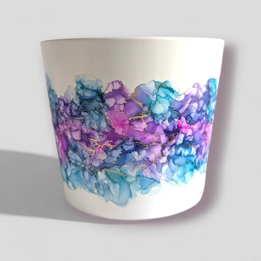 Made to Order - Pink, Turquoise, Purple and Gold Planter