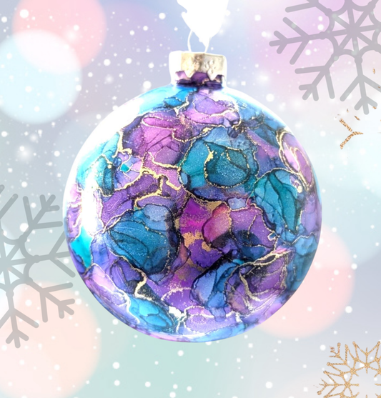 Alcohol Ink Glass Bauble Workshop